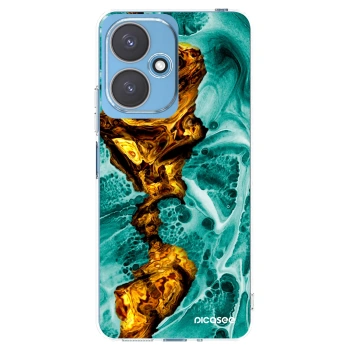 Picasee silikónový prehľadný obal pre Xiaomi Redmi 13C 5G - Goldsky