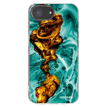 Picasee silikónový prehľadný obal pre Apple iPhone 16e - Goldsky