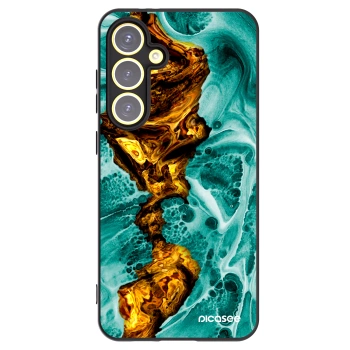 Picasee silikónový čierny obal pre Samsung Galaxy S24 FE S721B - Goldsky