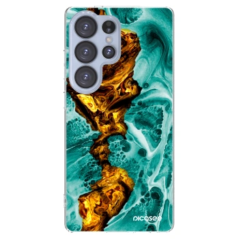 Picasee silikónový prehľadný obal pre Samsung Galaxy S25 Ultra 5G - Goldsky