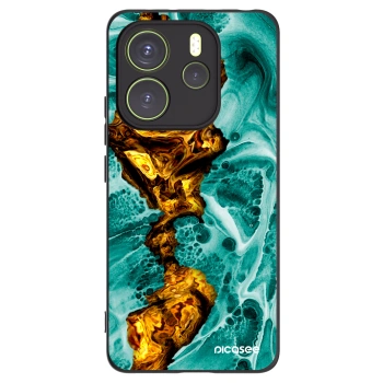 Picasee silikónový čierny obal pre Xiaomi Redmi Note 14 4G - Goldsky