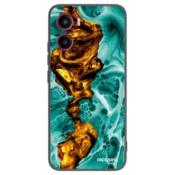 Picasee silikónový čierny obal pre Motorola Moto G05 - Goldsky