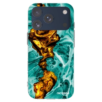 Picasee silikónový prehľadný obal pre Apple iPhone 17 Pro - Goldsky