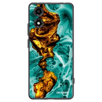 Picasee silikónový čierny obal pre Motorola Moto E14 - Goldsky