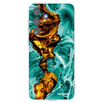 Picasee silikónový prehľadný obal pre Samsung Galaxy S25 FE 5G - Goldsky