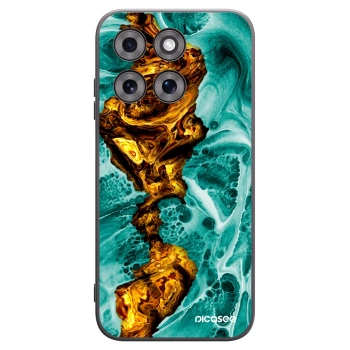 Picasee silikónový čierny obal pre Motorola Moto G77 - Goldsky