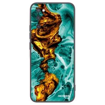 Picasee silikónový čierny obal pre Samsung Galaxy S20 G980F - Goldsky