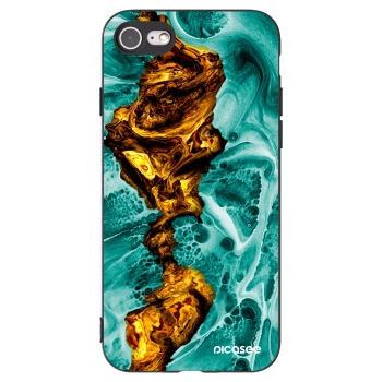 Picasee silikónový čierny obal pre Apple iPhone SE 2020 - Goldsky