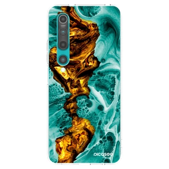 Picasee silikónový prehľadný obal pre Xiaomi Mi 10 - Goldsky