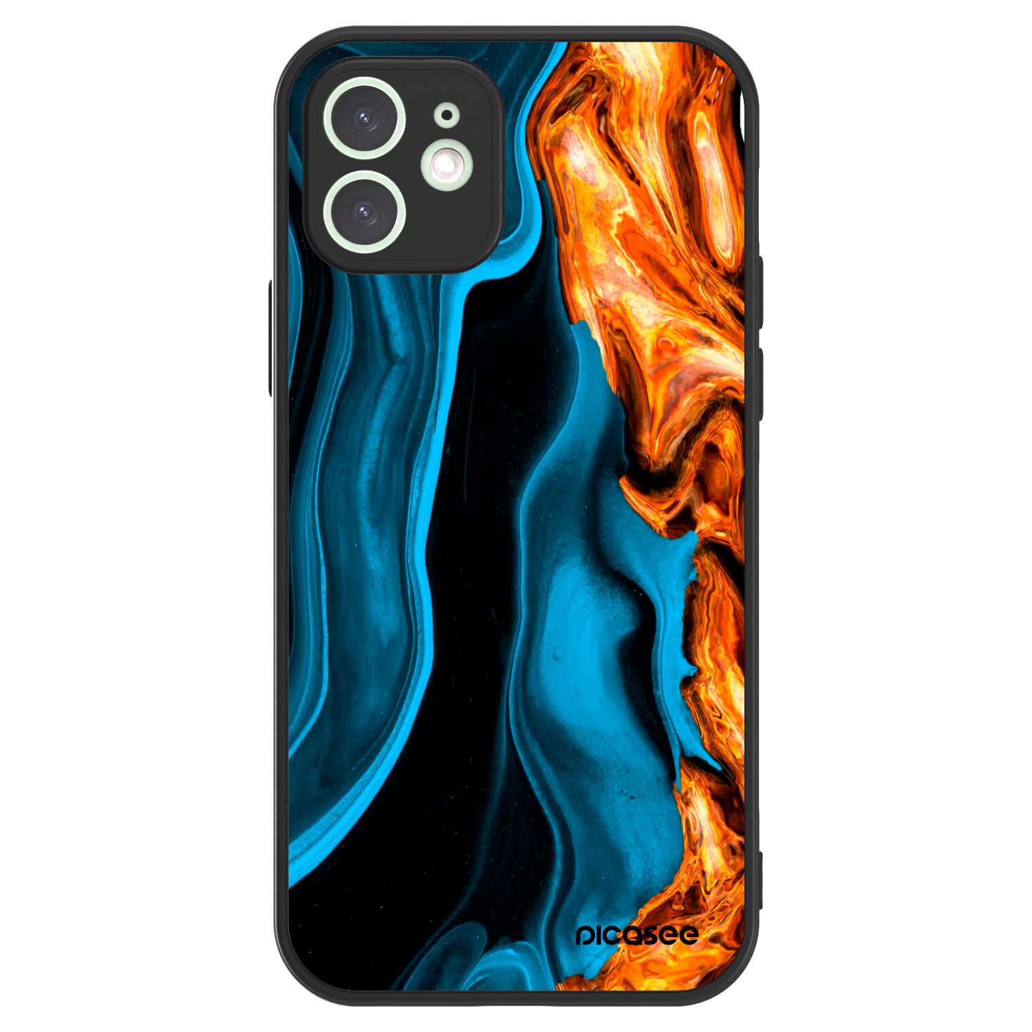 Picasee ULTIMATE CASE pro Apple iPhone 12 - Gold blue