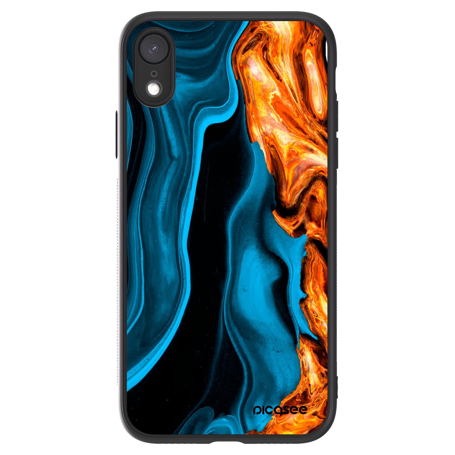 Picasee ULTIMATE CASE pro Apple iPhone XR - Gold blue