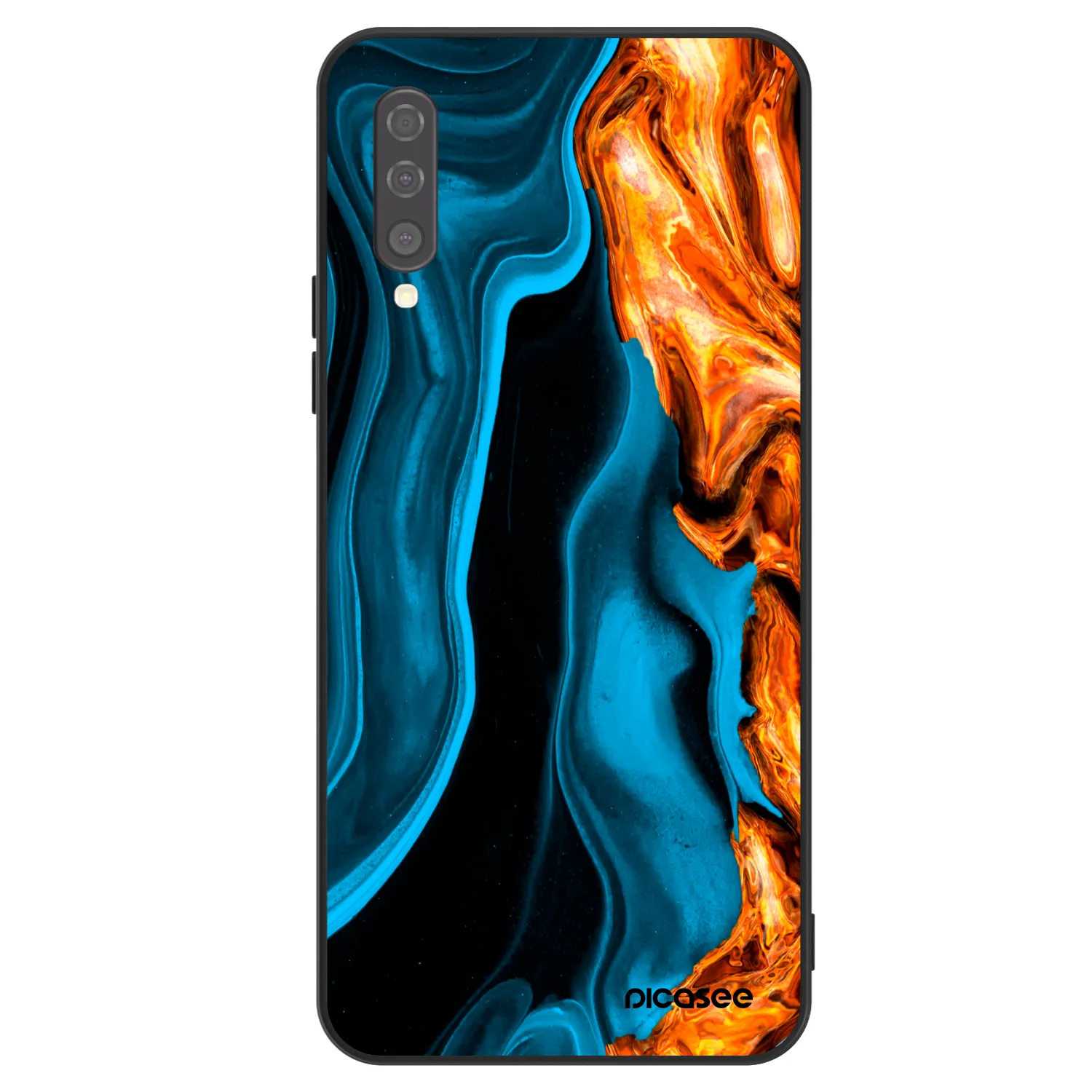 Picasee ULTIMATE CASE pro Samsung Galaxy A50 A505F - Gold blue