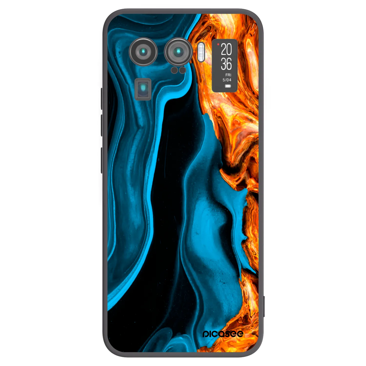 Picasee silikónový čierny obal pre Xiaomi Mi 11 Ultra - Gold blue