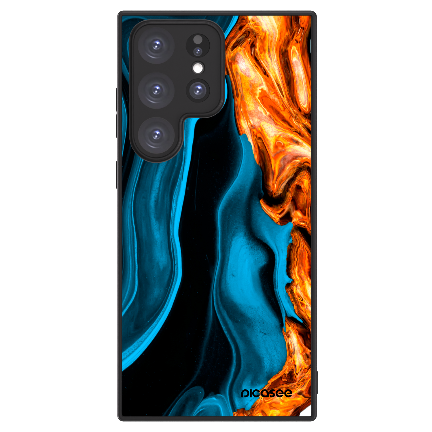 Picasee ULTIMATE CASE pro Samsung Galaxy S23 Ultra 5G - Gold blue