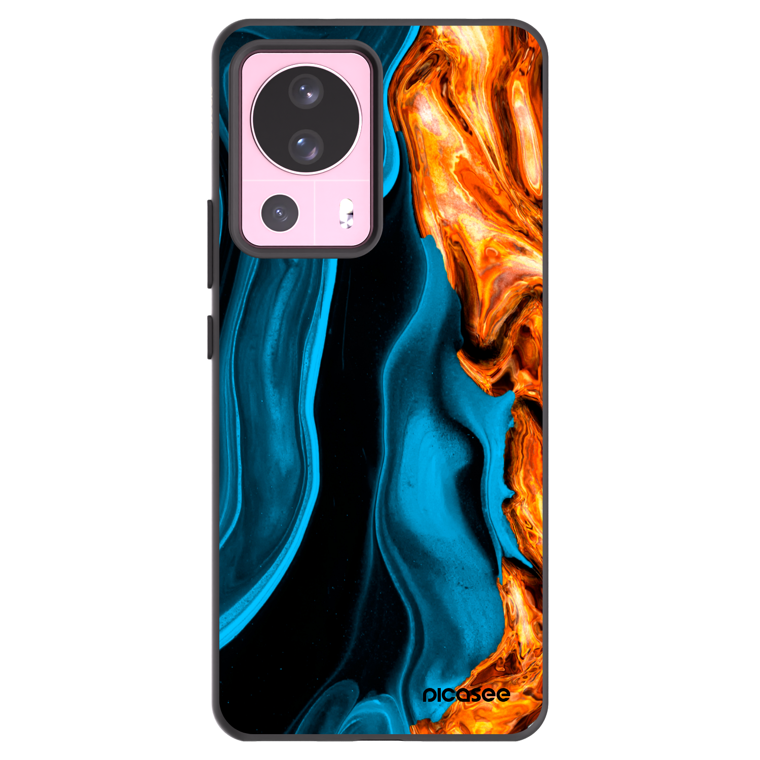 Picasee silikónový čierny obal pre Xiaomi 13 Lite - Gold blue