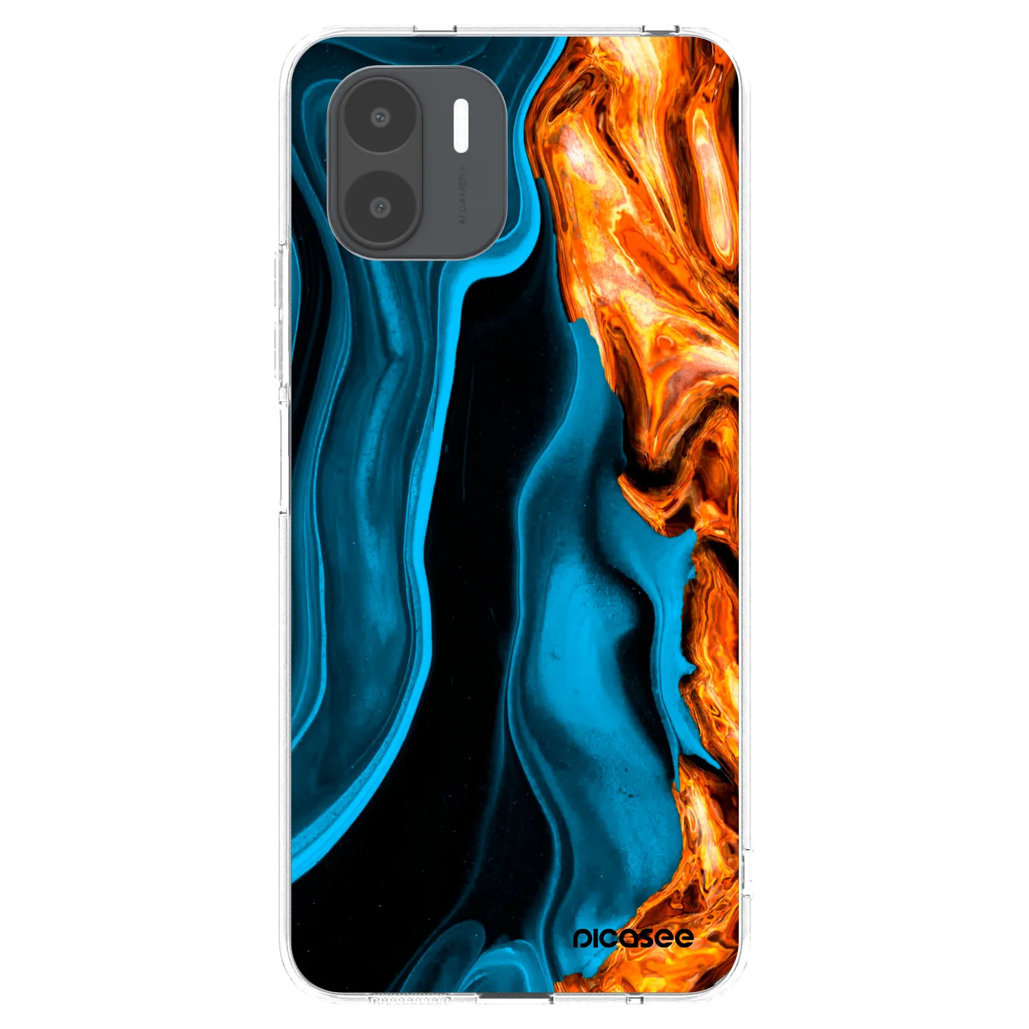 Picasee silikónový prehľadný obal pre Xiaomi Redmi A2 - Gold blue