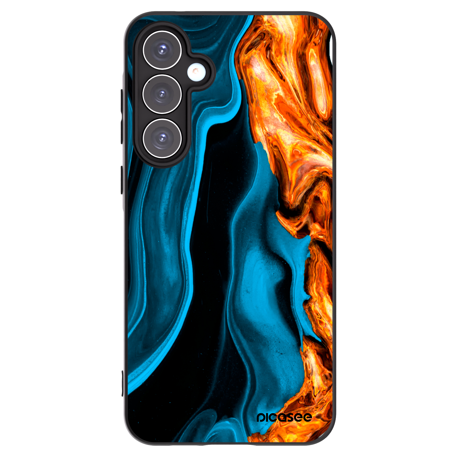 Picasee silikónový čierny obal pre Samsung Galaxy A55 5G A556B - Gold blue