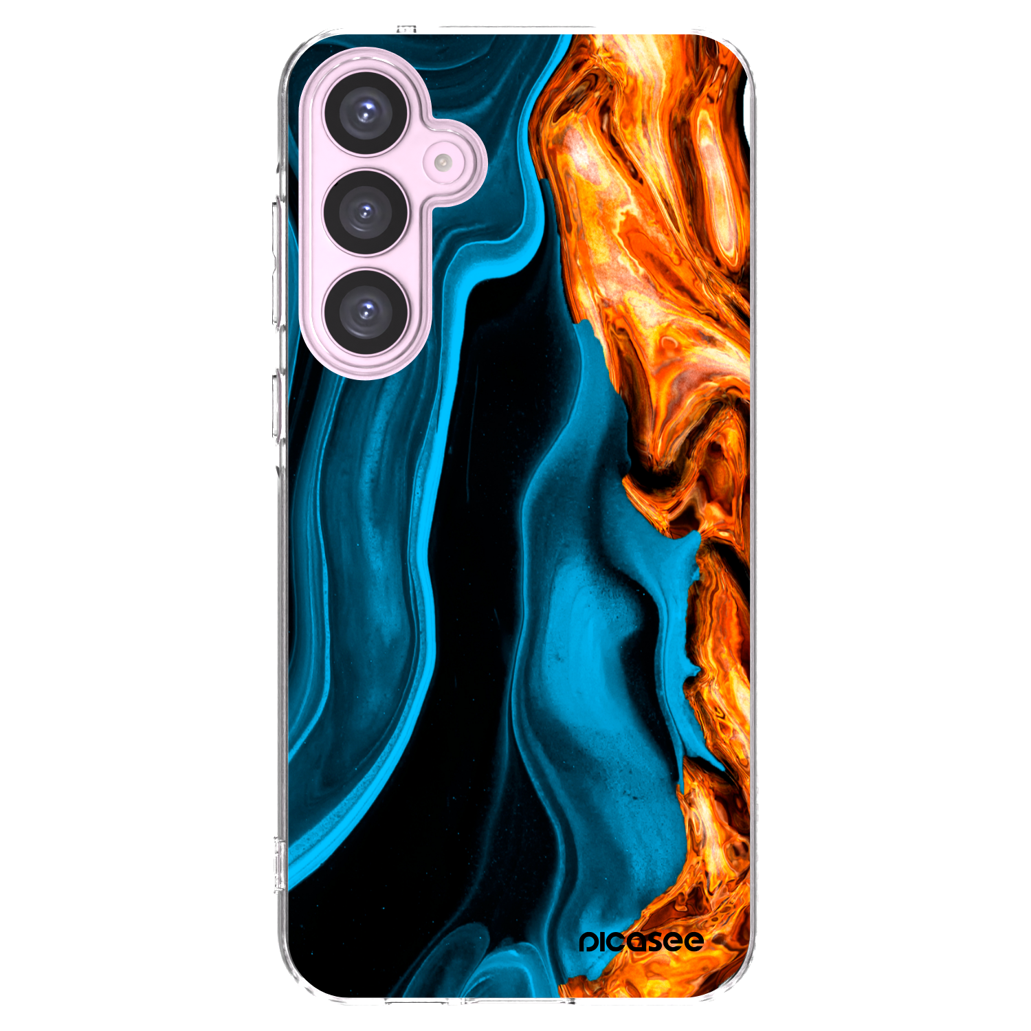 Picasee silikónový prehľadný obal pre Samsung Galaxy A55 5G A556B - Gold blue