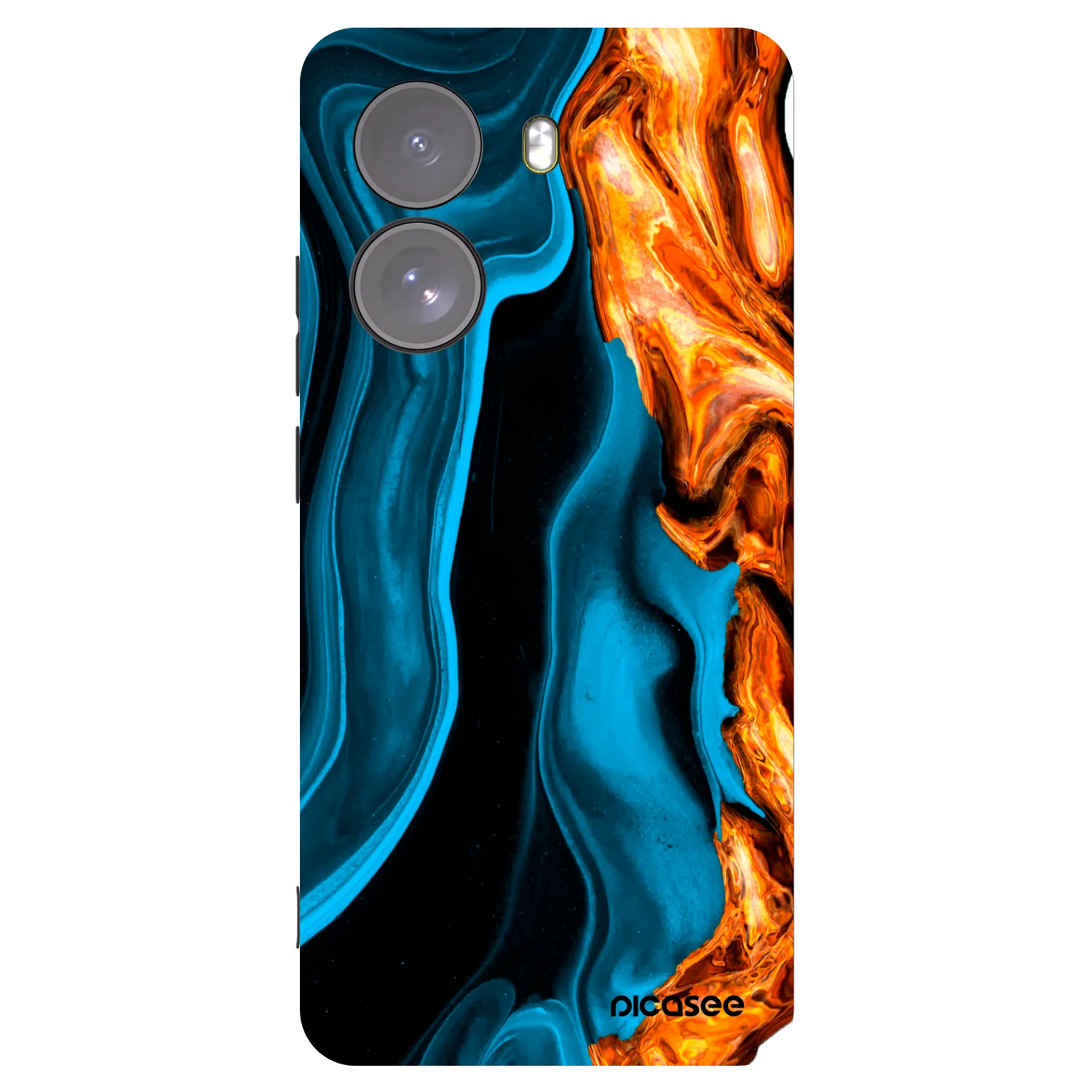 Picasee silikónový čierny obal pre Xiaomi Poco X7 - Gold blue
