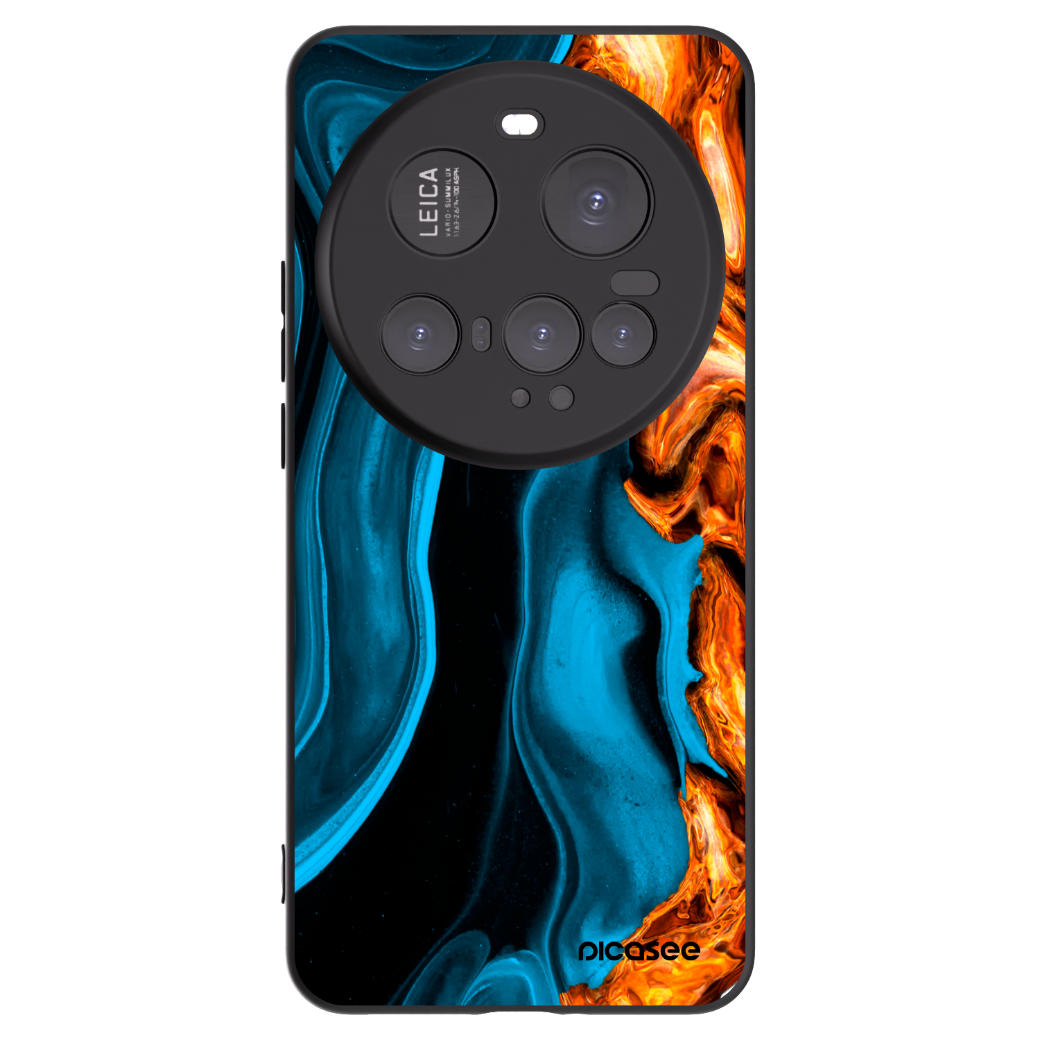 Picasee silikónový čierny obal pre Xiaomi 15 Ultra - Gold blue