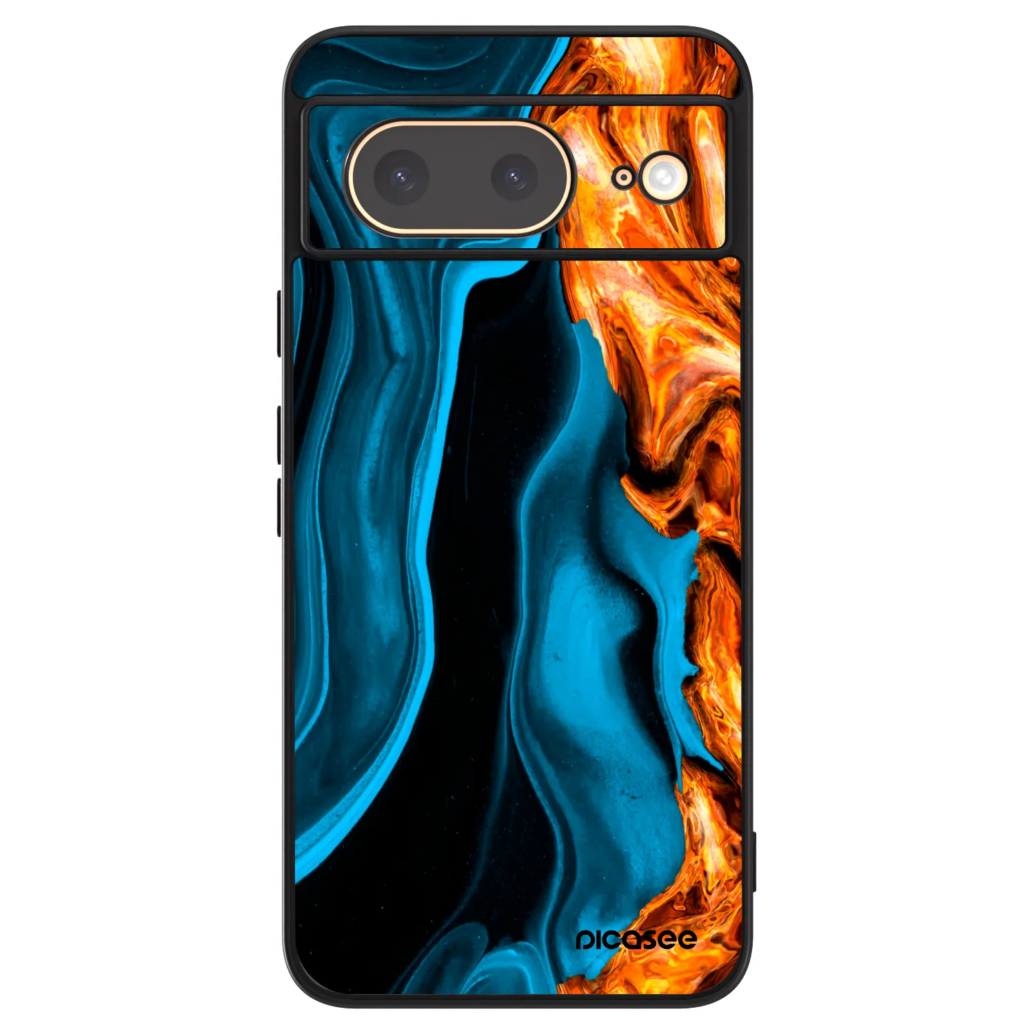 Picasee ULTIMATE CASE pro Google Pixel 8 - Gold blue