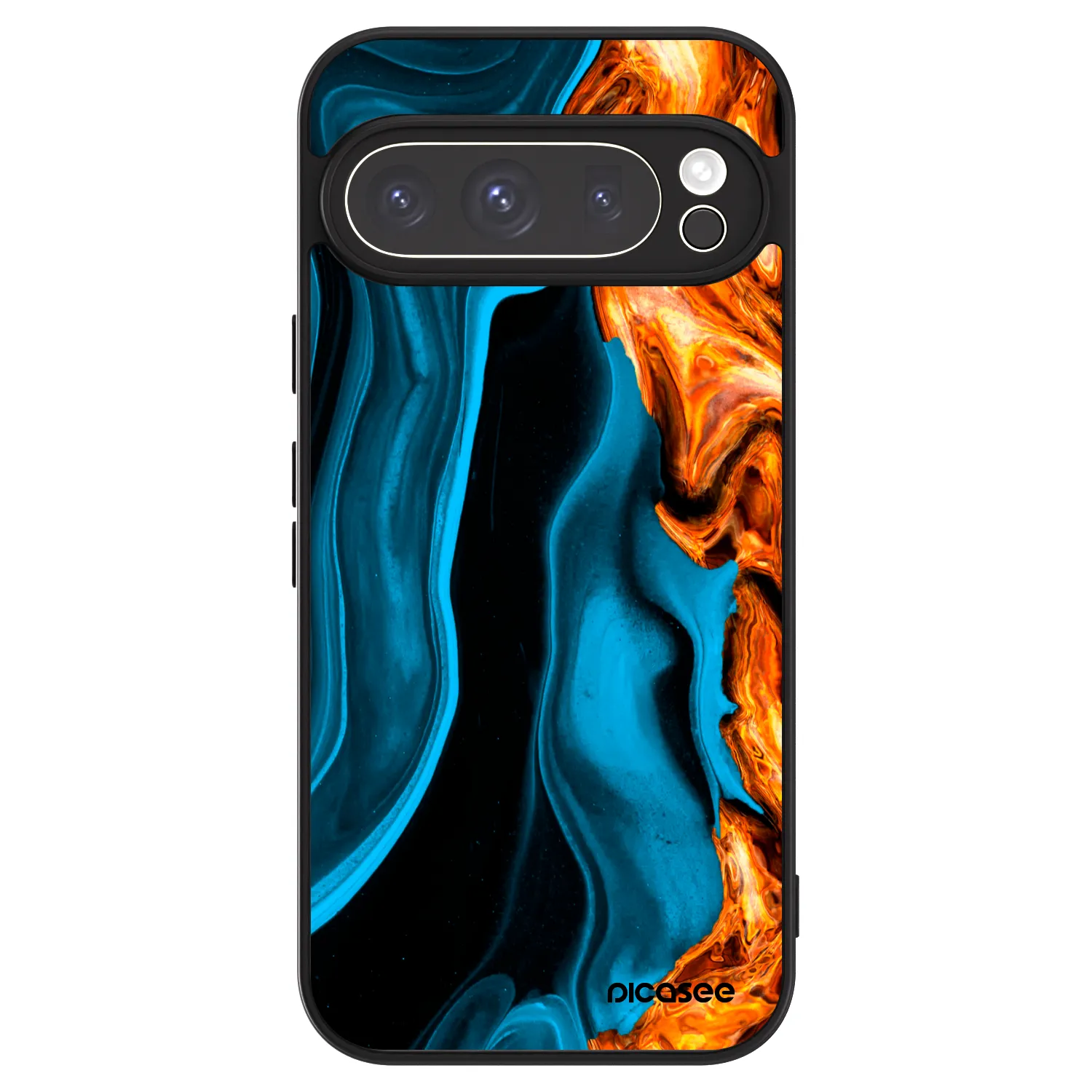 Picasee ULTIMATE CASE pro Google Pixel 9 Pro - Gold blue