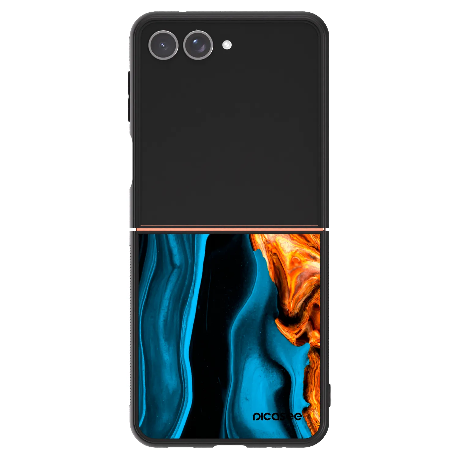 Picasee ULTIMATE CASE pro Samsung Galaxy Z Flip7 5G - Gold blue