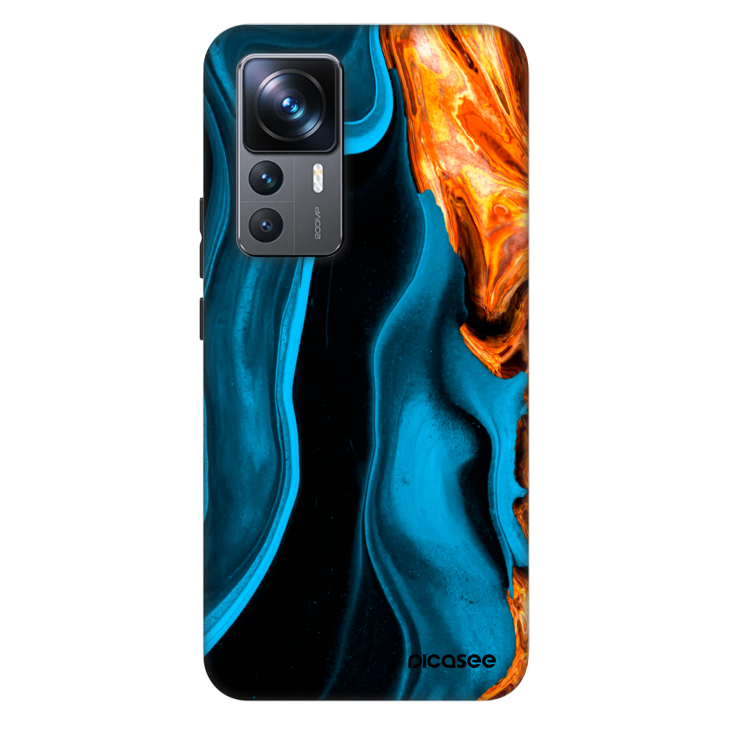 Picasee Fashion Case pre Xiaomi 12T - Gold blue