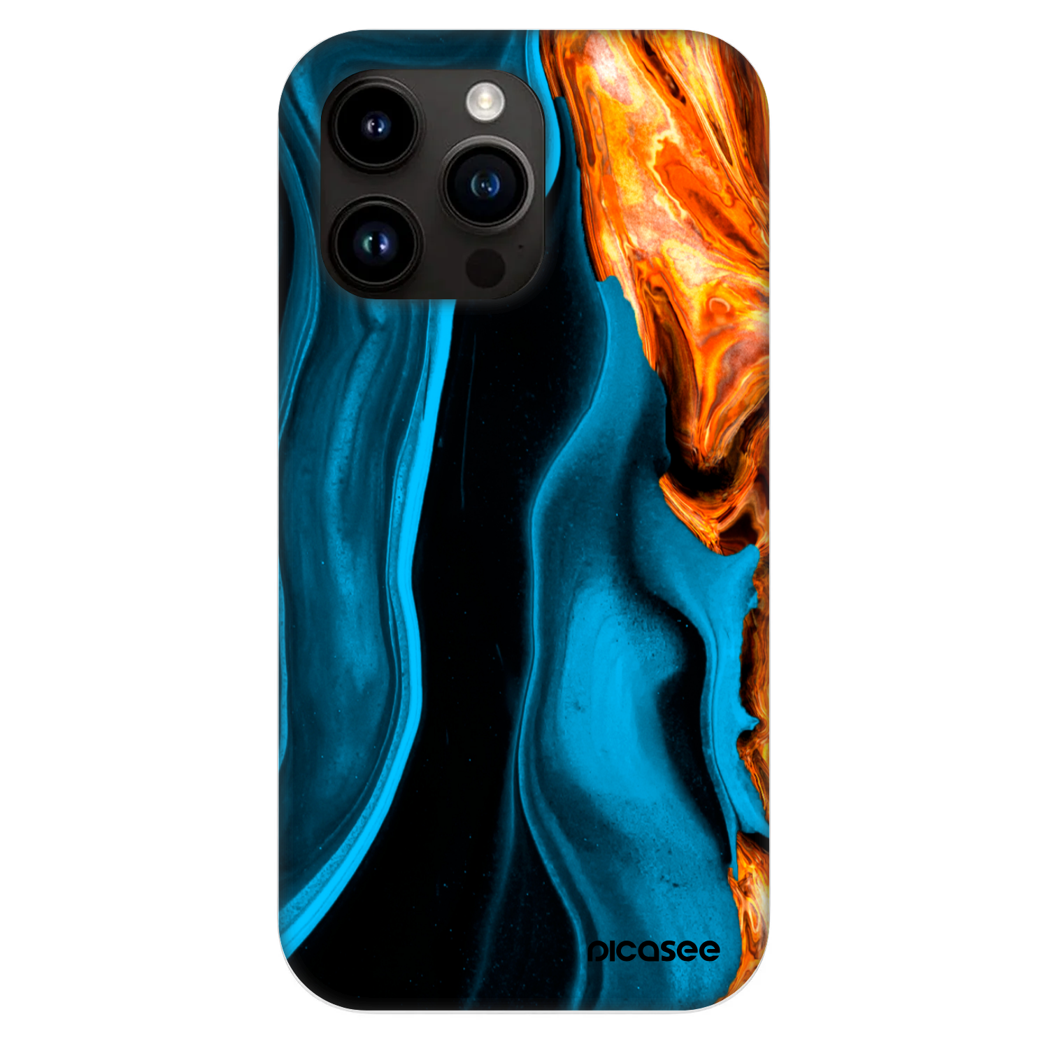Picasee Fashion Case MagSafe pre Apple iPhone 13 Pro - Gold blue