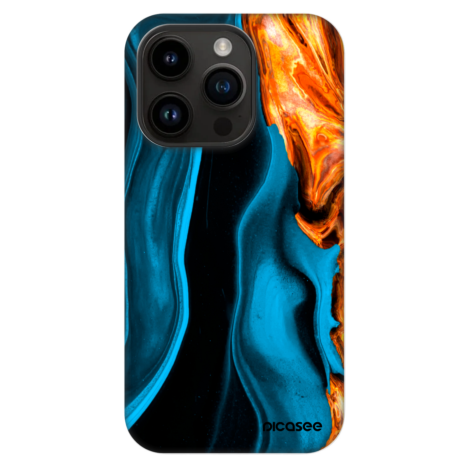 Picasee Fashion Case MagSafe pre Apple iPhone 14 Pro - Gold blue