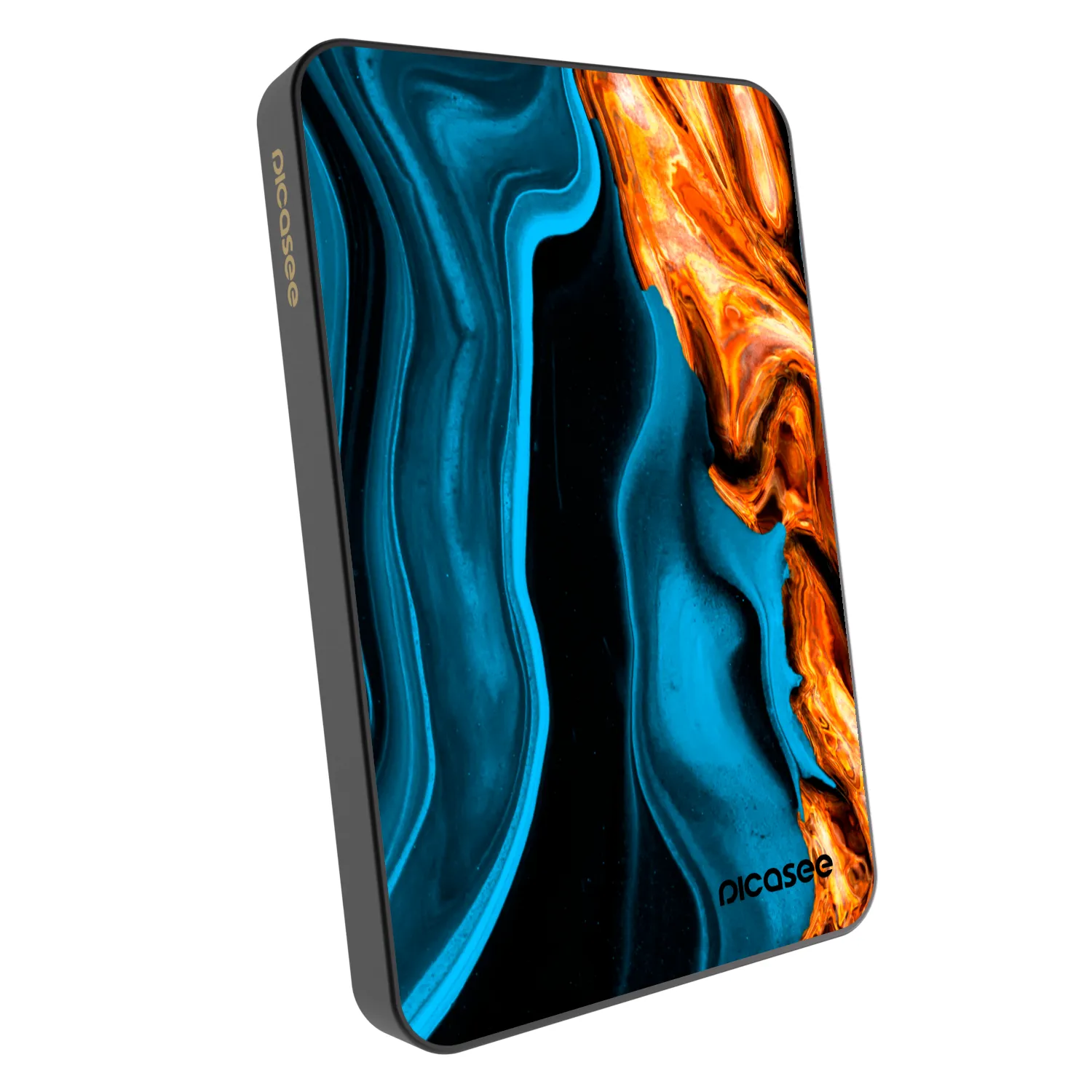 Picasee Powerbanka s MagSafe 5 000 mAh Šedá - Gold blue