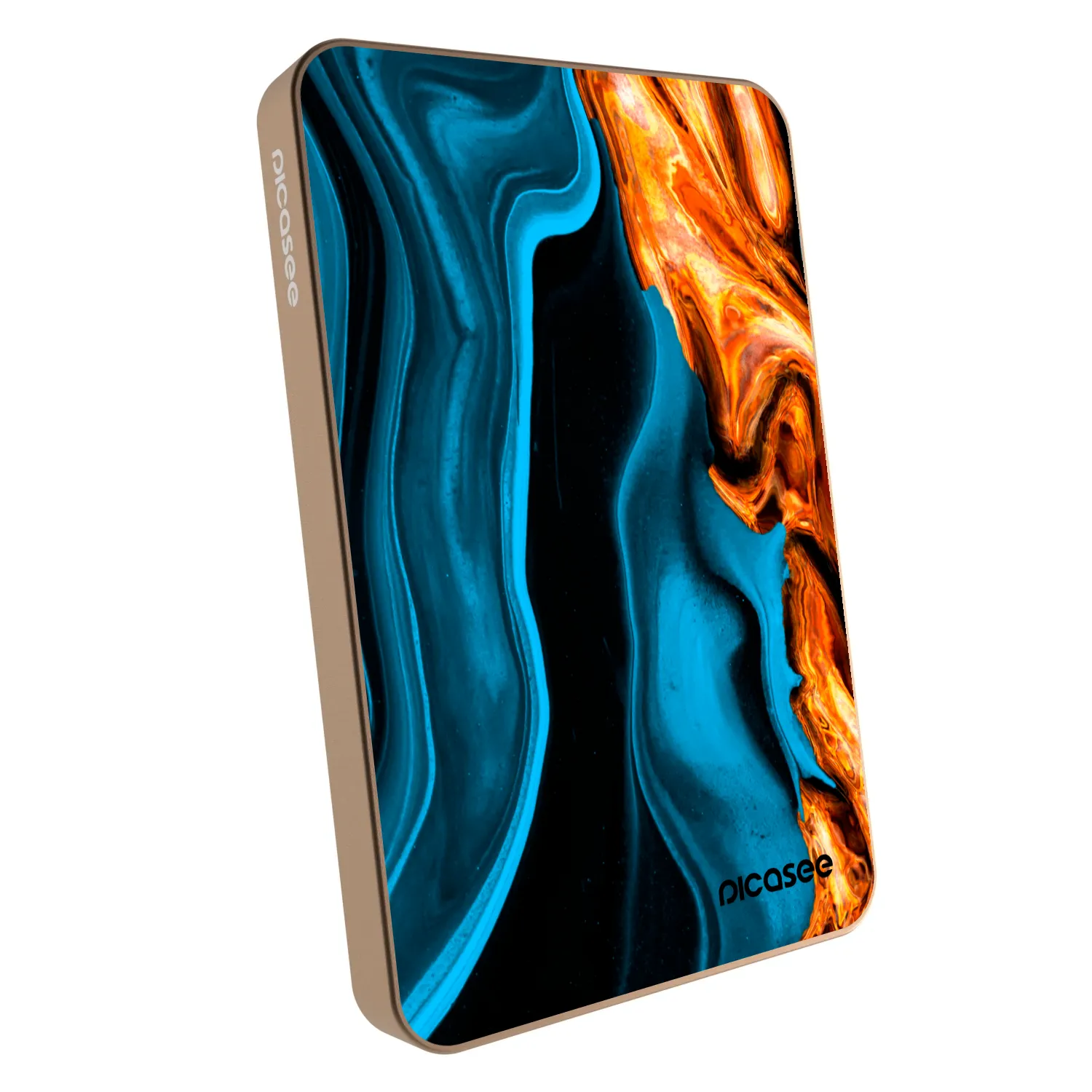 Picasee Powerbanka s MagSafe 5 000 mAh Zlatá - Gold blue
