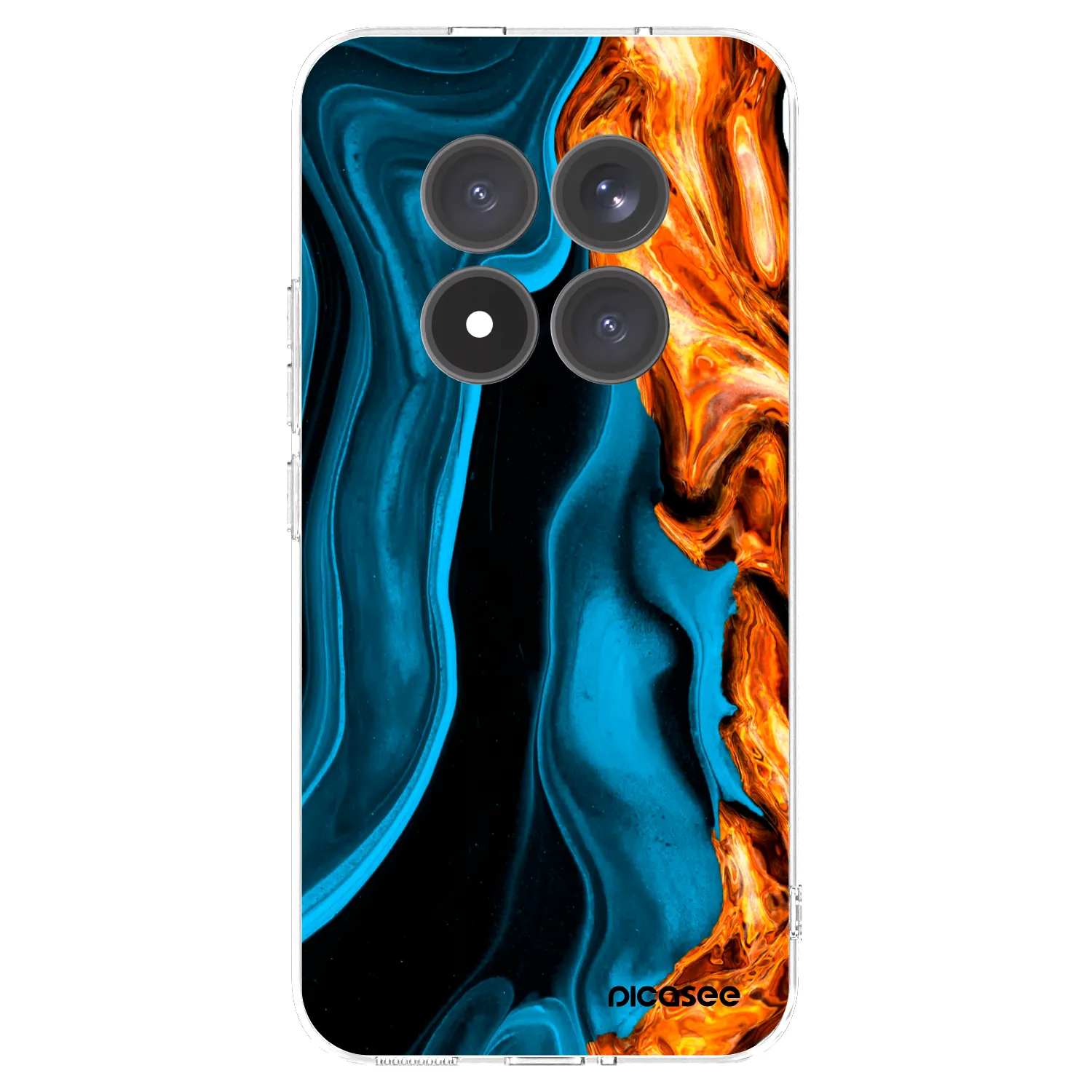 Silikónový prehľadný obal pre Xiaomi Redmi Note 15 Pro+ - Gold blue
