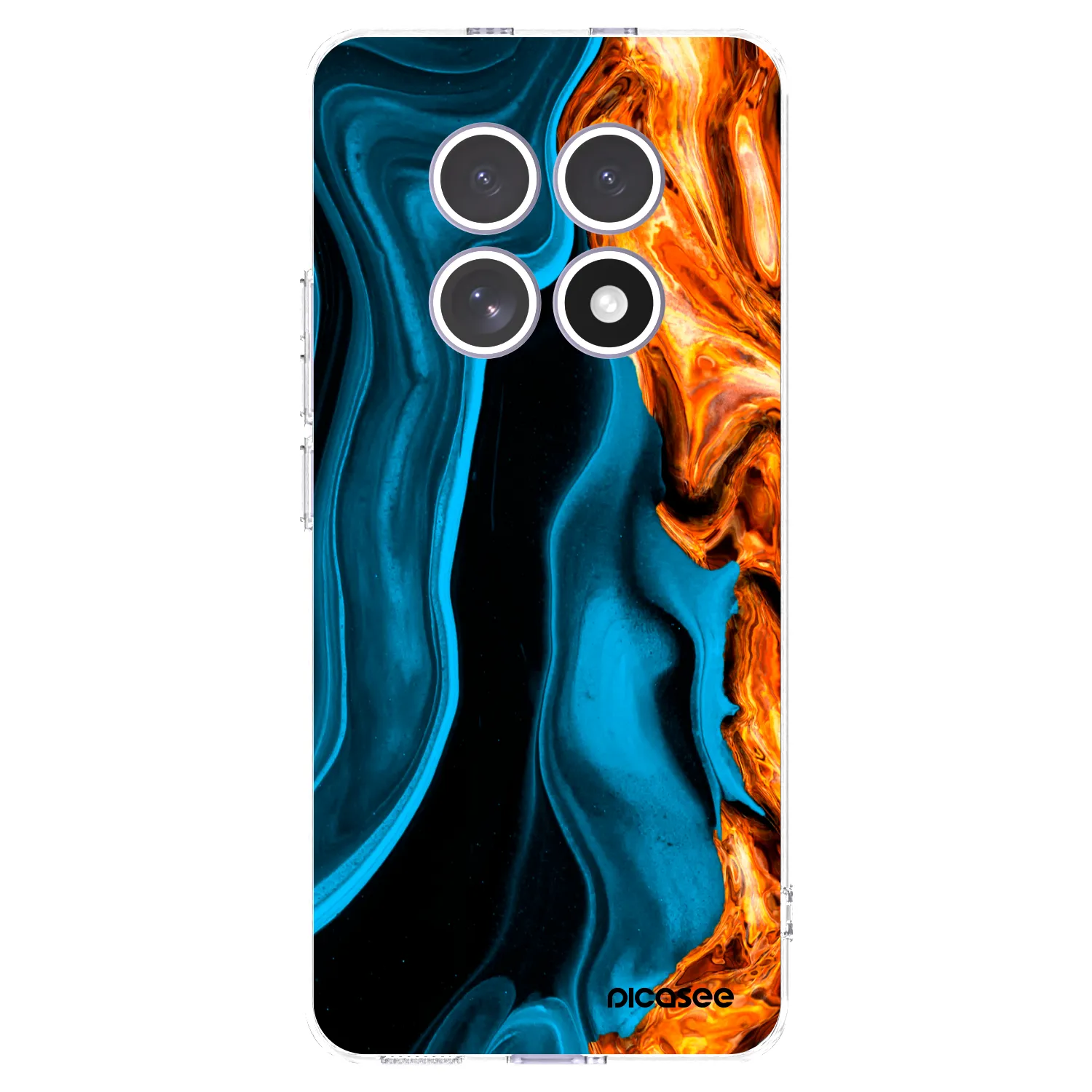 Picasee silikónový prehľadný obal pre Xiaomi Redmi Note 15 - Gold blue