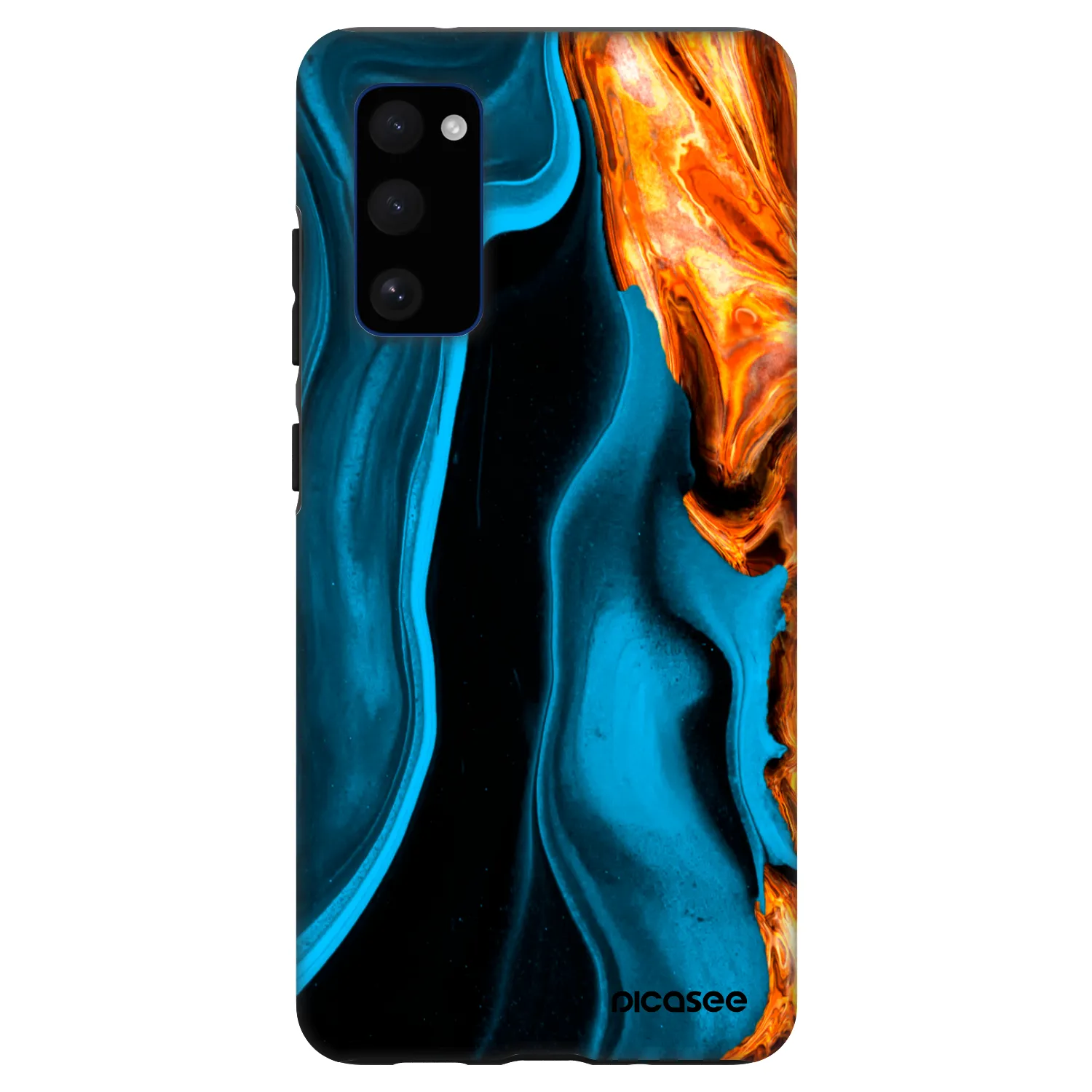 Picasee Fashion Case pre Samsung Galaxy S20 FE - Gold blue