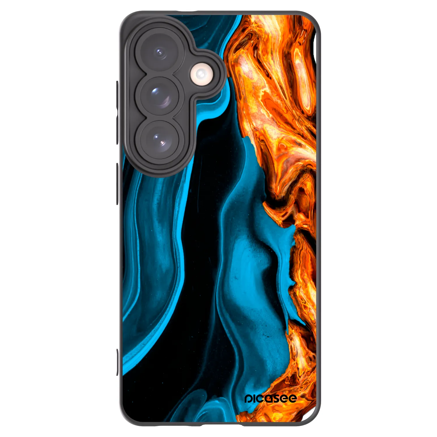 Picasee silikónový čierny obal pre Samsung Galaxy S26 - Gold blue