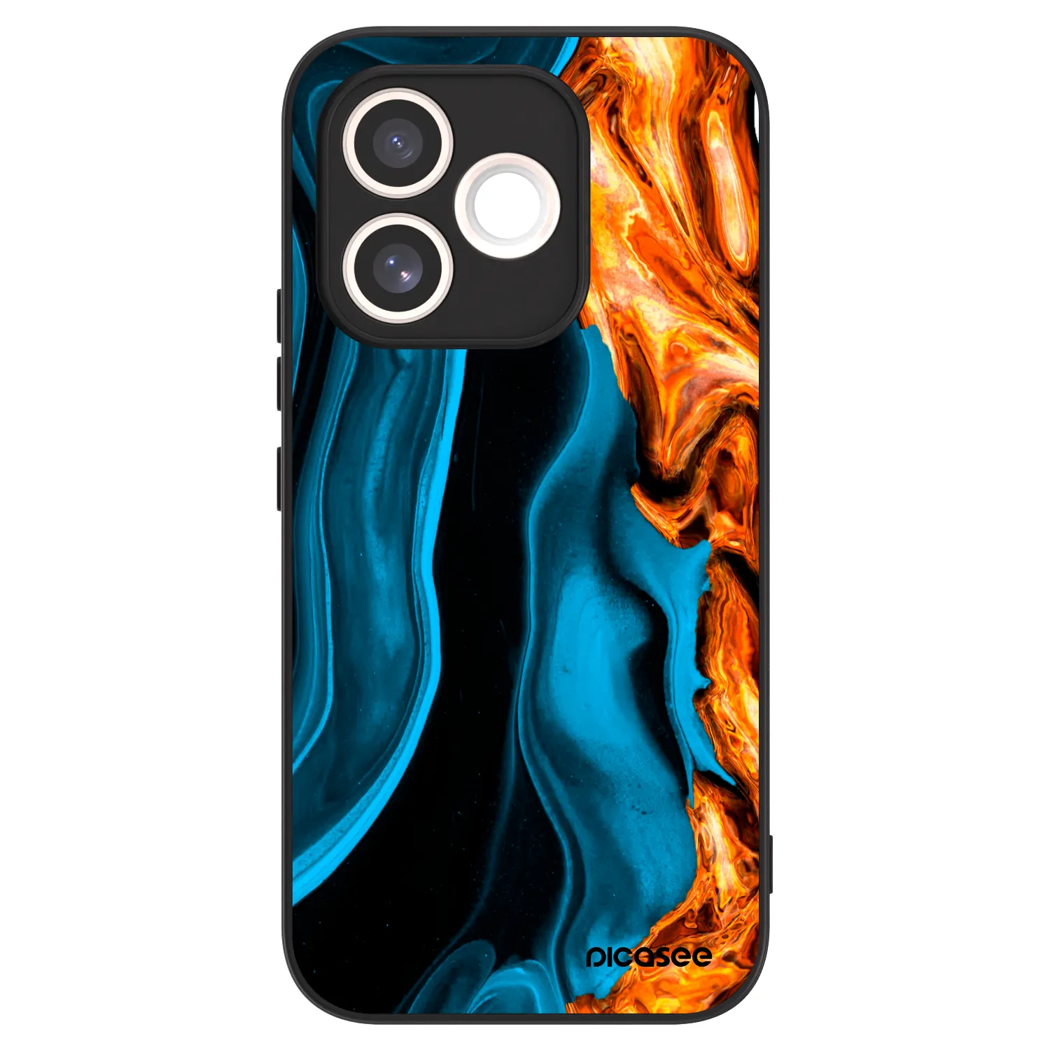 Picasee ULTIMATE CASE pro Honor 600 Lite - Gold blue