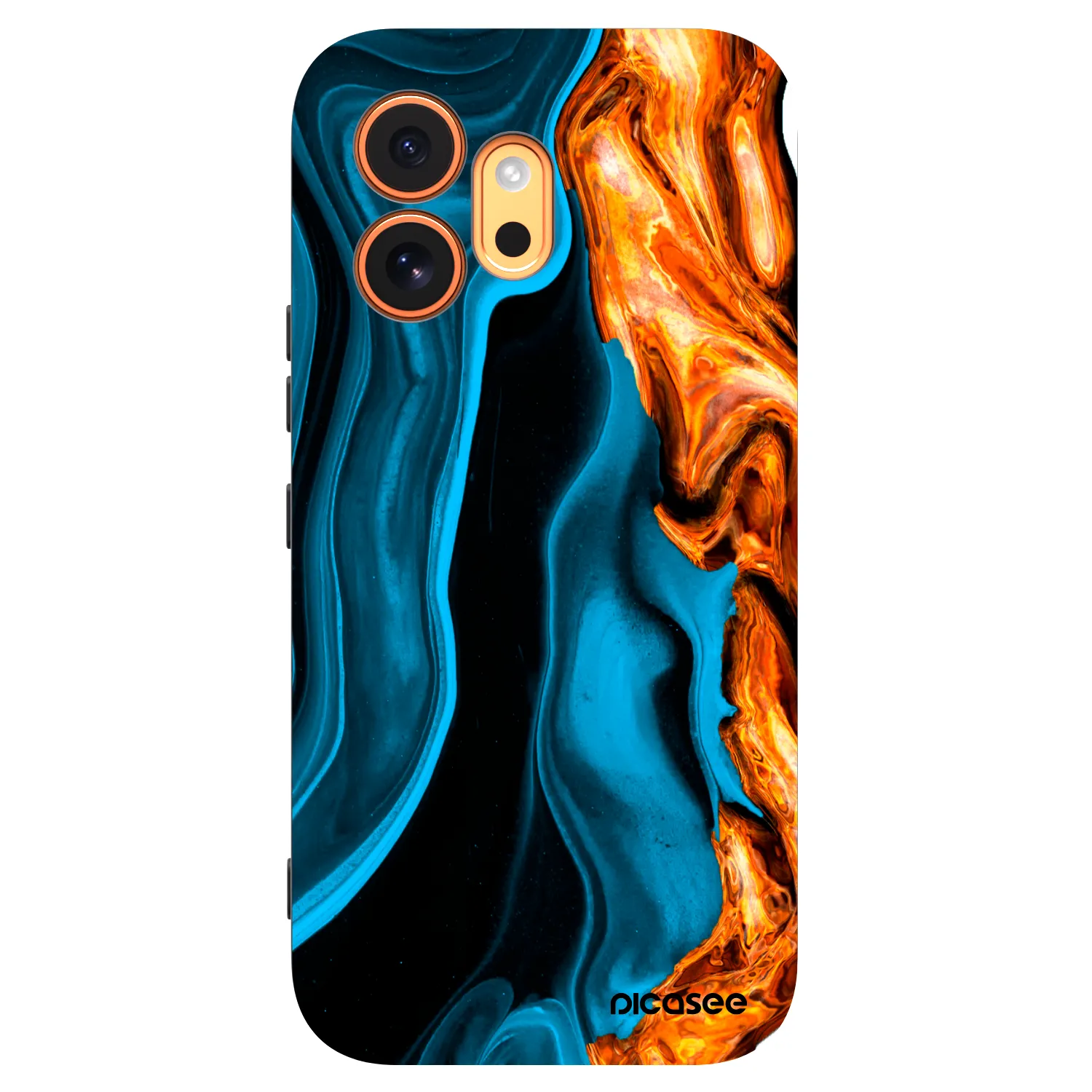 Picasee silikónový čierny obal pre Honor 600 - Gold blue