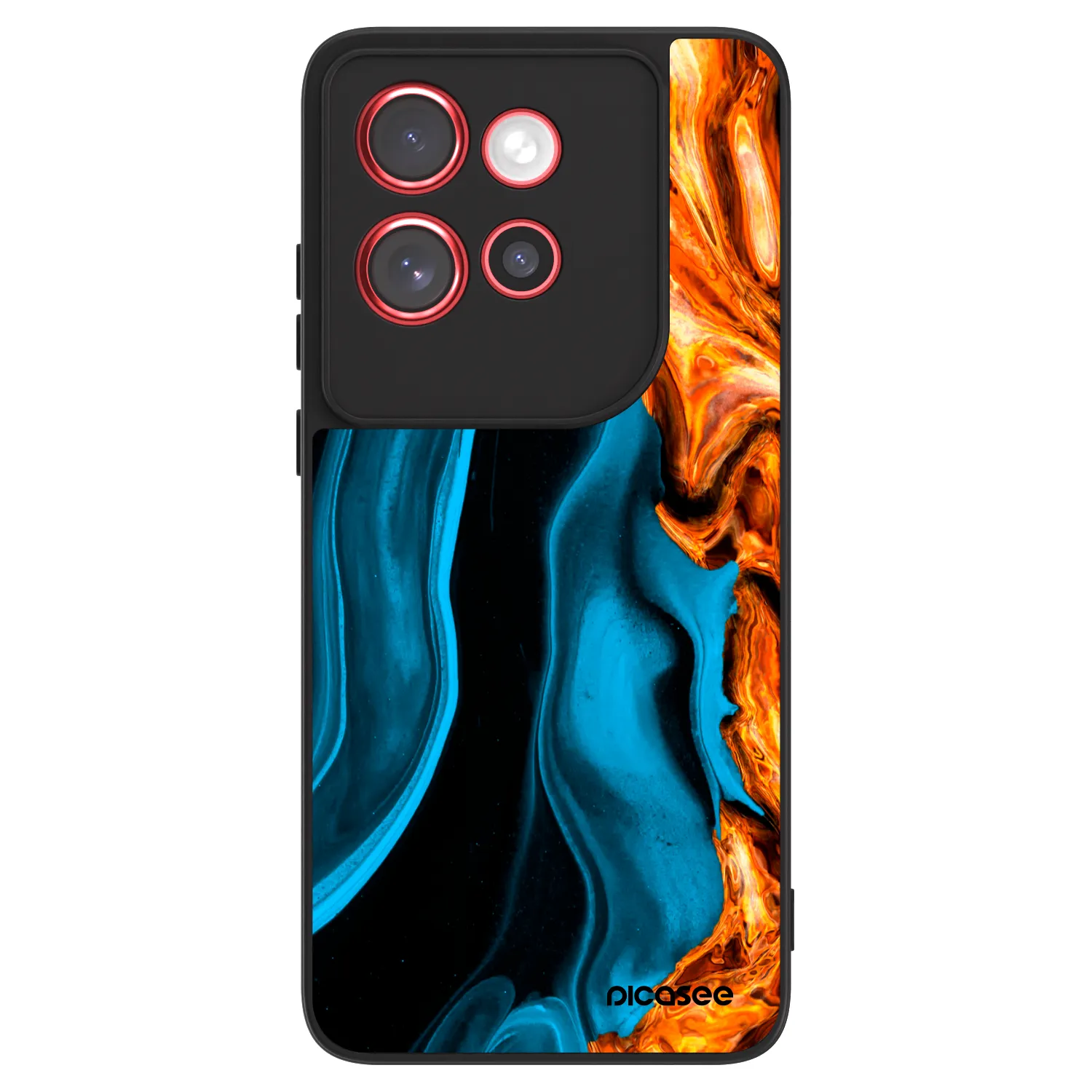 Picasee ULTIMATE CASE pro Motorola Edge 60 Neo 5G - Gold blue