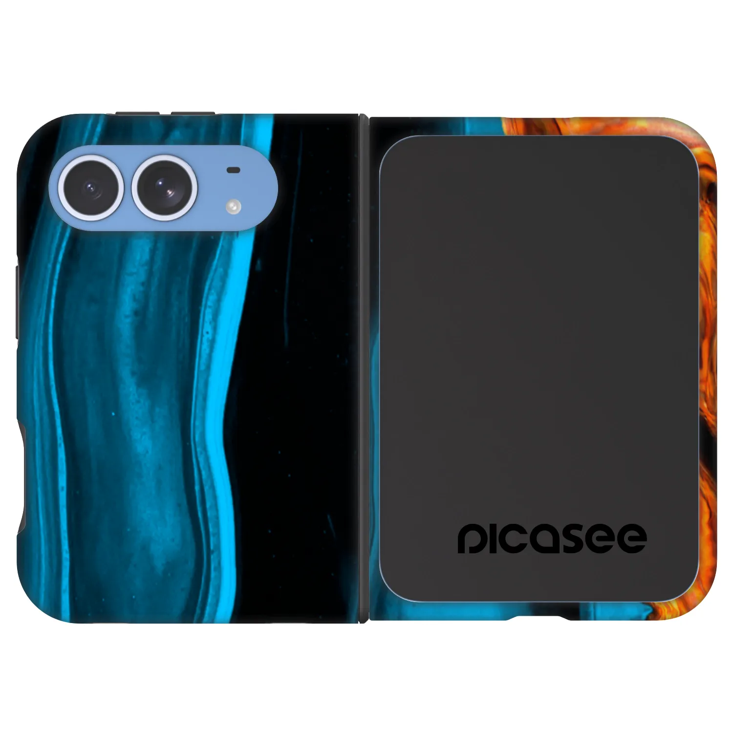 Picasee Fashion Case MagSafe pre Apple iPhone Ultra - Gold blue