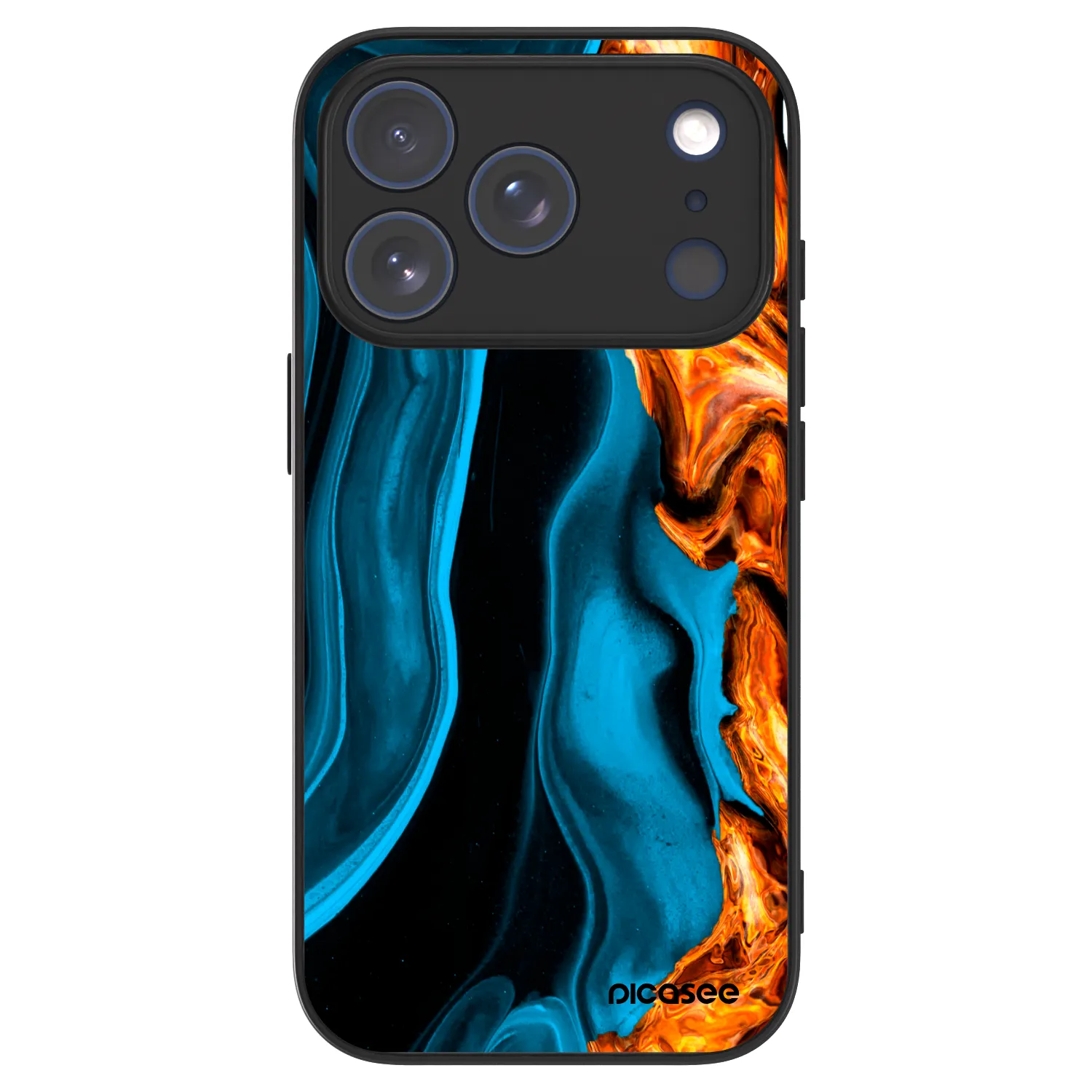 Picasee ULTIMATE CASE MagSafe pro Apple iPhone 18 Pro - Gold blue