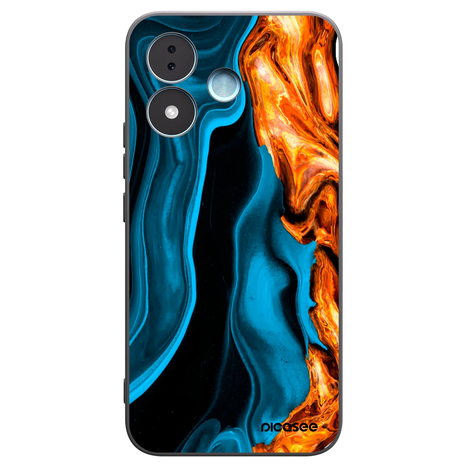 Picasee silikónový čierny obal pre Xiaomi Redmi Note 17 5G - Gold blue