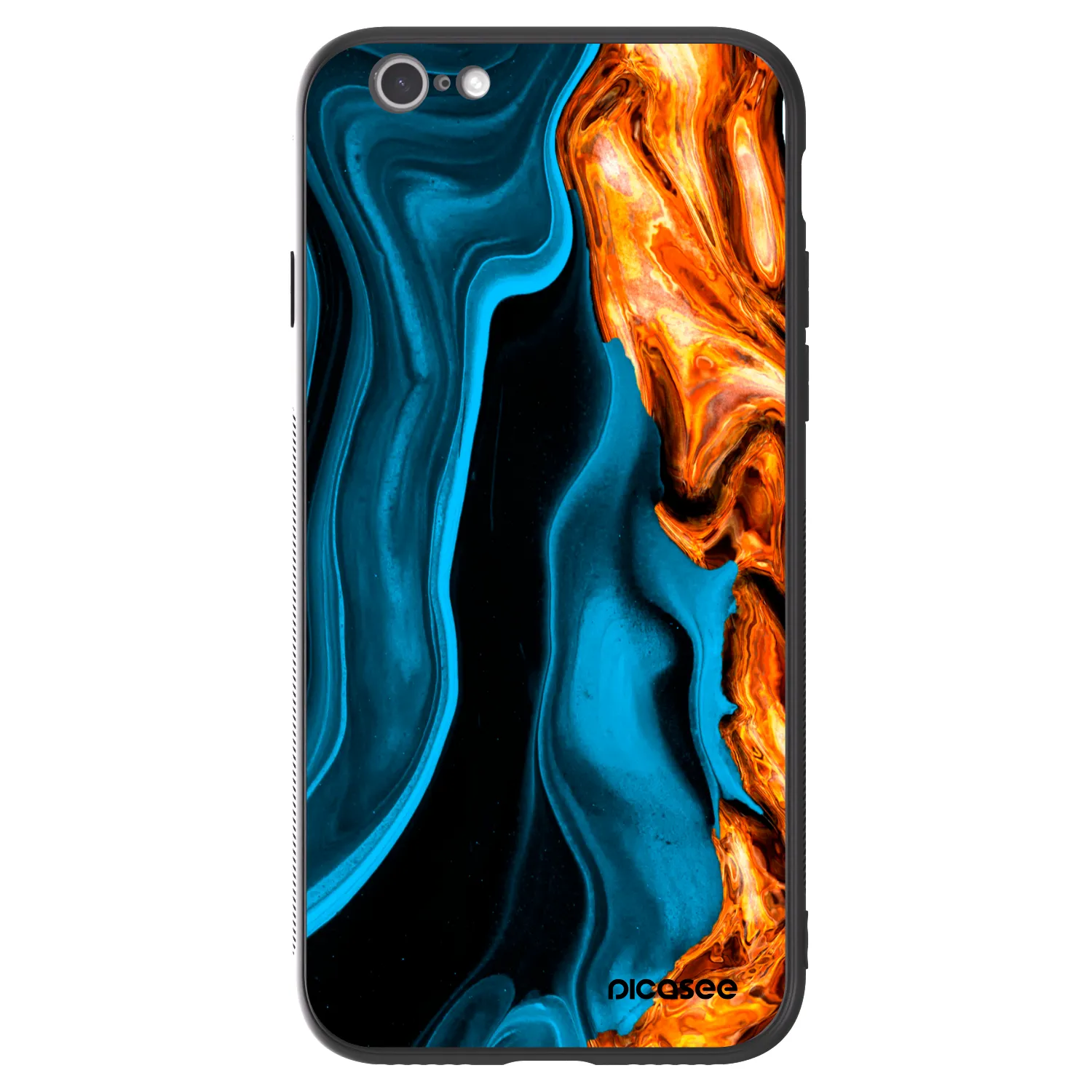 Picasee ULTIMATE CASE pro Apple iPhone 6/6S - Gold blue