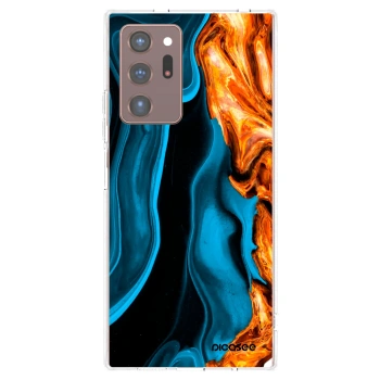 Picasee silikónový prehľadný obal pre Samsung Galaxy Note 20 Ultra - Gold blue
