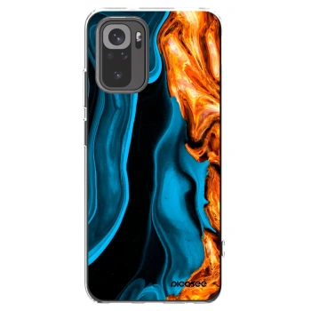 Picasee silikónový prehľadný obal pre Xiaomi Redmi Note 10 - Gold blue