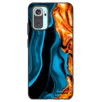 Picasee silikónový čierny obal pre Xiaomi Redmi Note 10 Pro - Gold blue