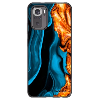 Picasee silikónový čierny obal pre Xiaomi Redmi Note 10S - Gold blue