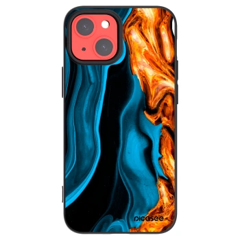 Picasee silikónový čierny obal pre Apple iPhone 13 mini - Gold blue