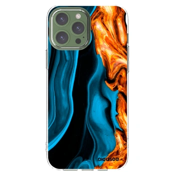 Picasee silikónový prehľadný obal pre Apple iPhone 13 Pro Max - Gold blue