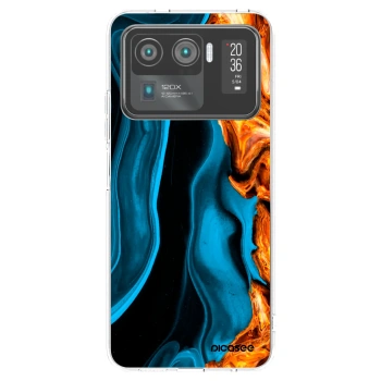Picasee silikónový prehľadný obal pre Xiaomi Mi 11 Ultra - Gold blue
